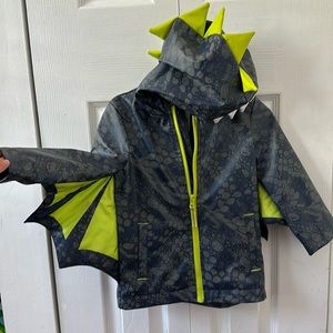 Cat and jack dragon sleeve rain coat toddler boy 2T